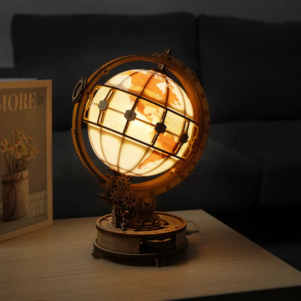ROKR Luminous Globe 3D Wooden Puzzle