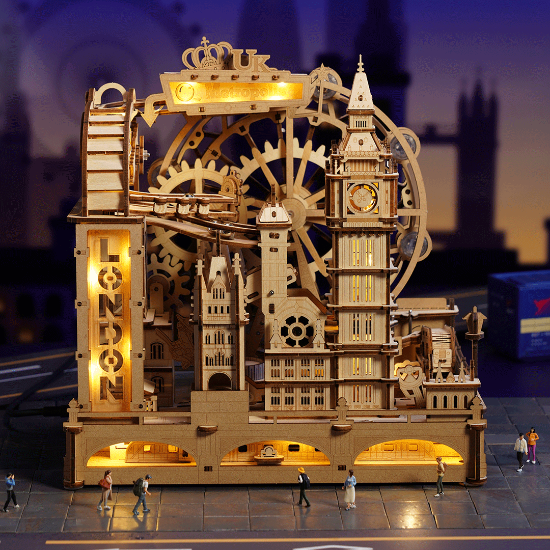 ROKR London Marble Run Wooden 3D Puzzle