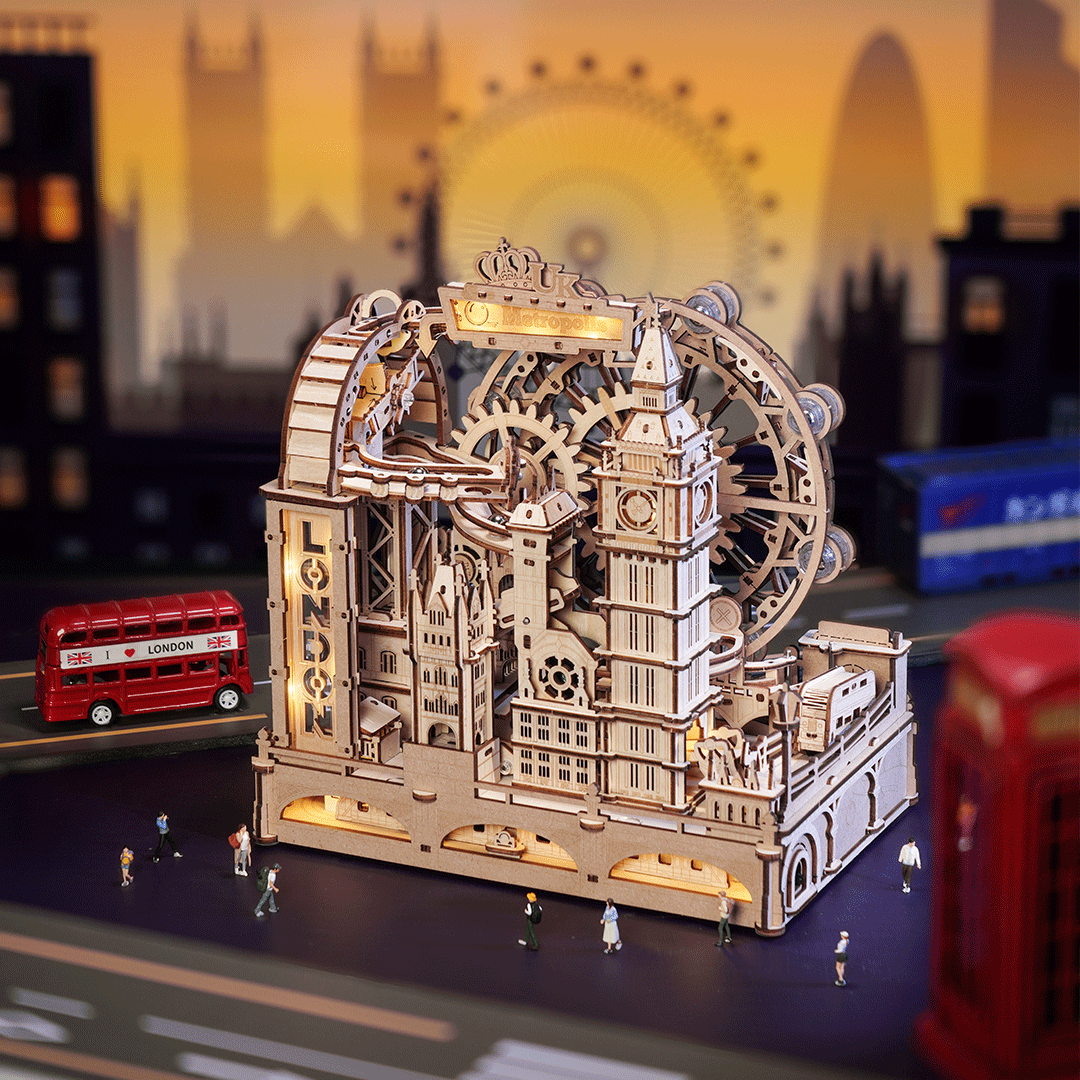 ROKR London Marble Run Wooden 3D Puzzle