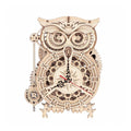 ROKR Owl Clock Mechanical 3D Wooden Puzzle