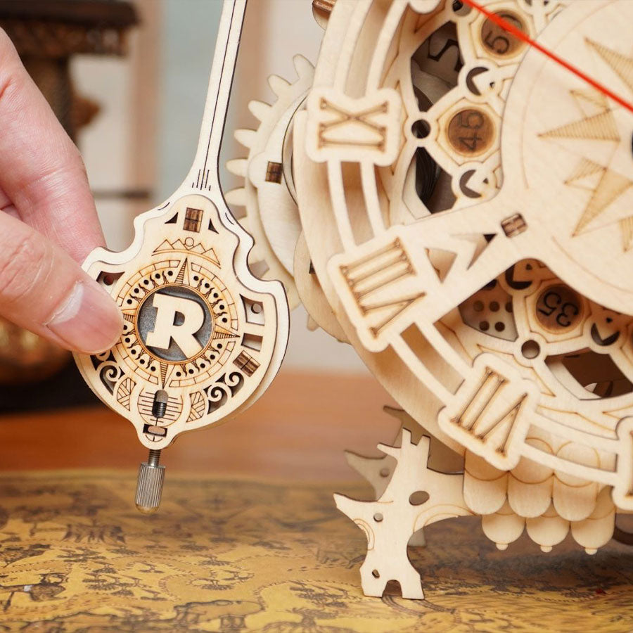 ROKR Owl Clock Mechanical 3D Wooden Puzzle