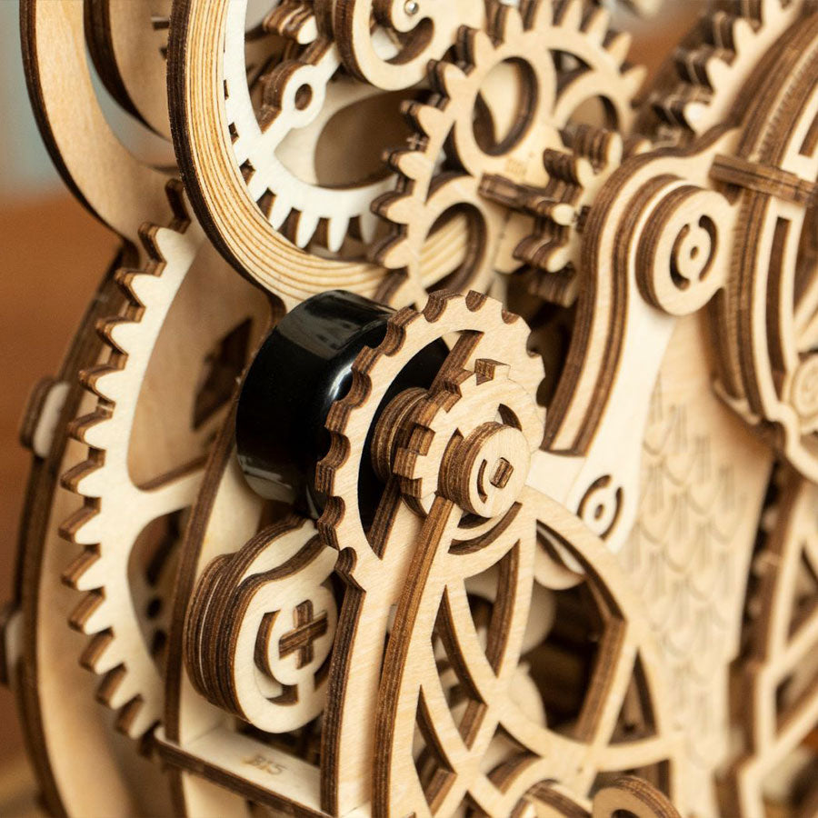 ROKR Owl Clock Mechanical 3D Wooden Puzzle