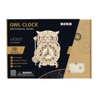 ROKR Owl Clock Mechanical 3D Wooden Puzzle