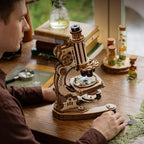 ROKR Microscope Mechanical Wooden 3D Puzzle