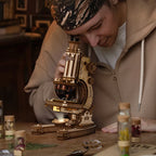ROKR Microscope Mechanical Wooden 3D Puzzle