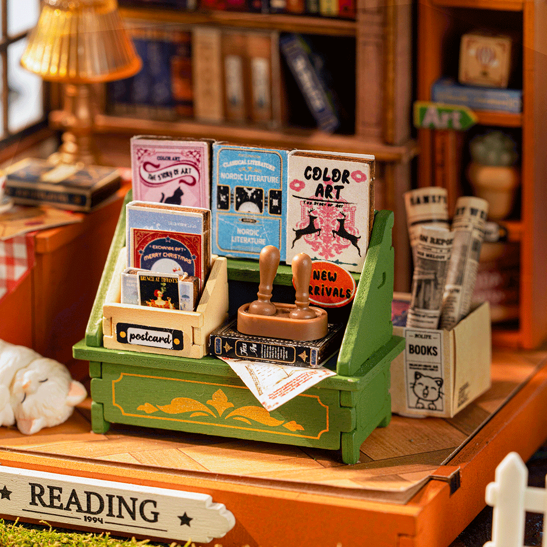 Rolife The Muse Bookshop DIY Miniature House