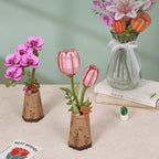 Rowood Purple Orchid DIY Flower 3D Wooden Puzzle