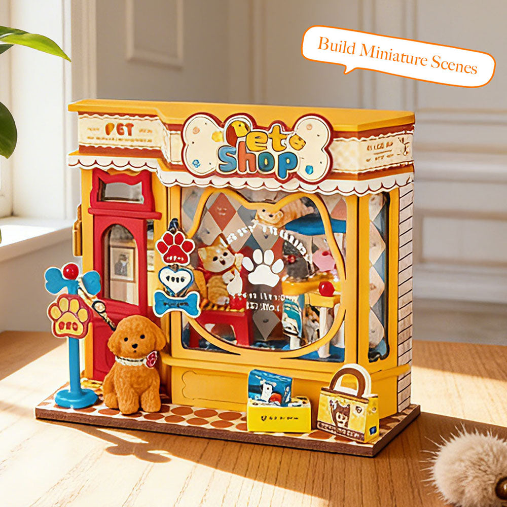 Rolife Pawfect Pet Shop DIY Miniature House