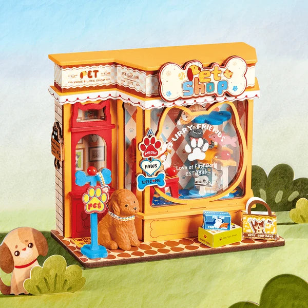 Rolife Pawfect Pet Shop DIY Miniature House