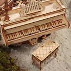 ROKR Magic Piano Mechanical Music Box 3D Wooden Puzzle