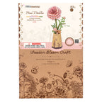 Rowood Wooden Flower 3D Wooden Puzzle Pink Dahlia