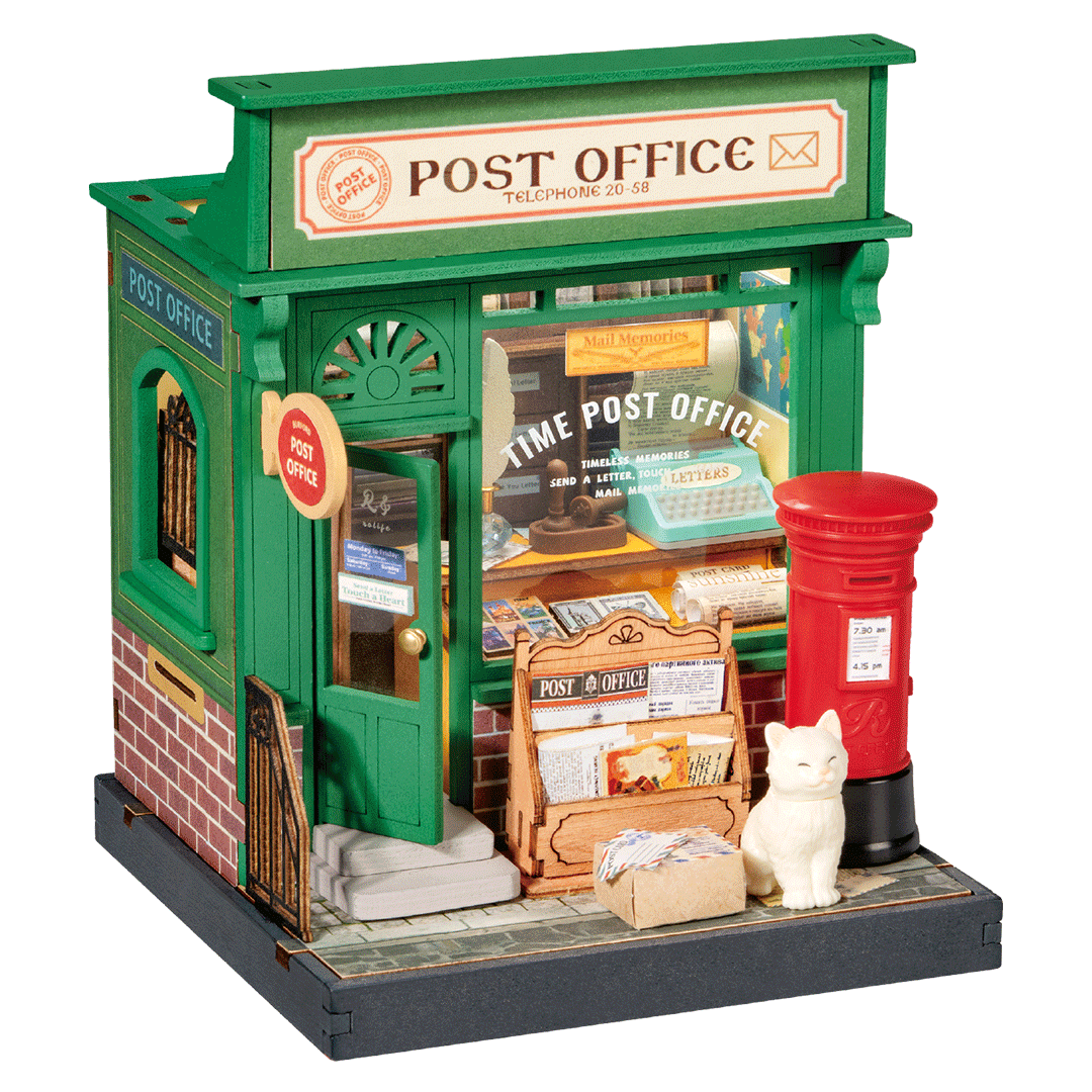 Rolife Century Post Office DIY Miniature House