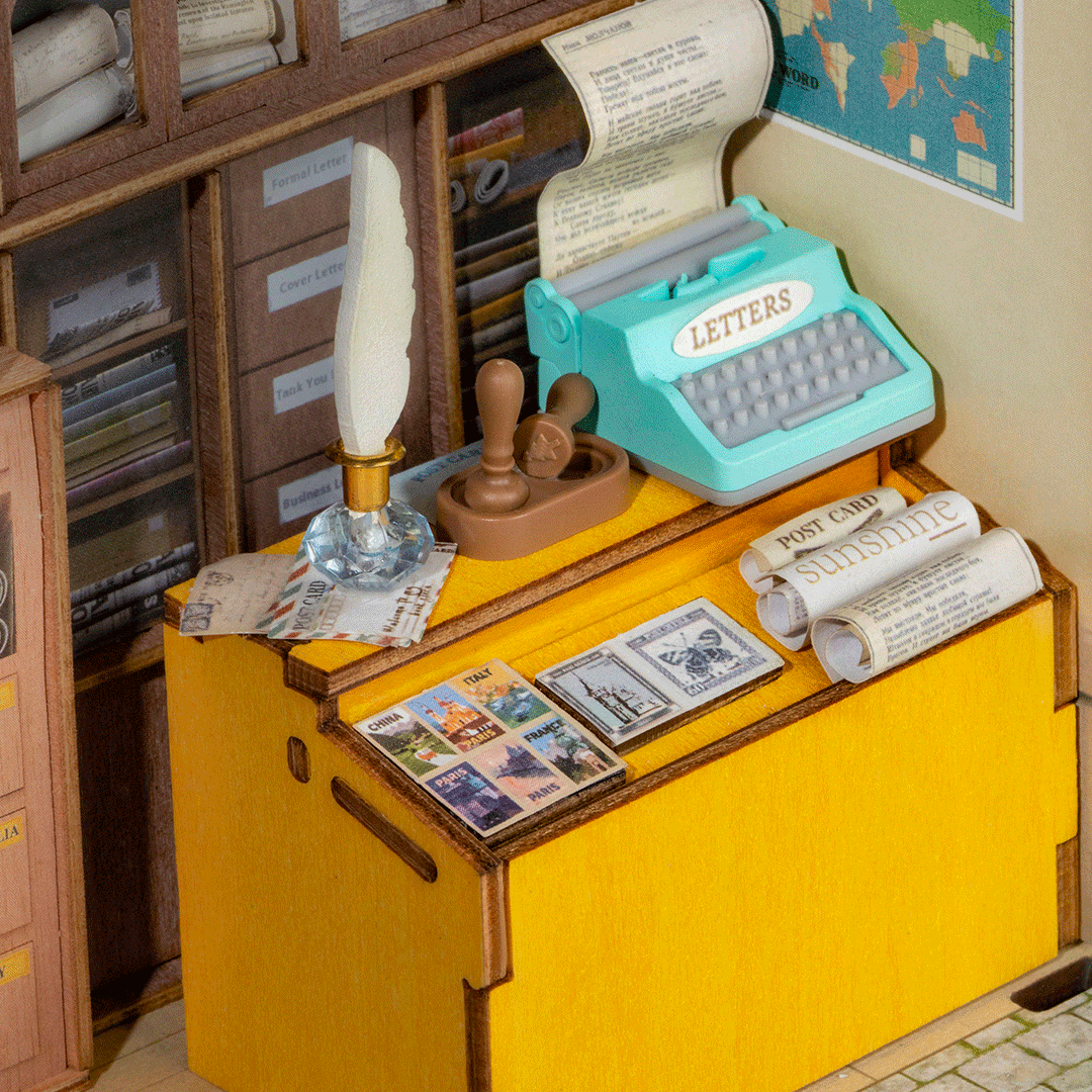 Rolife Century Post Office DIY Miniature House