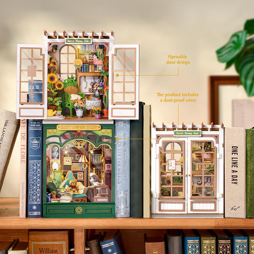 Rolife Quiet Corner Study DIY Book Nook