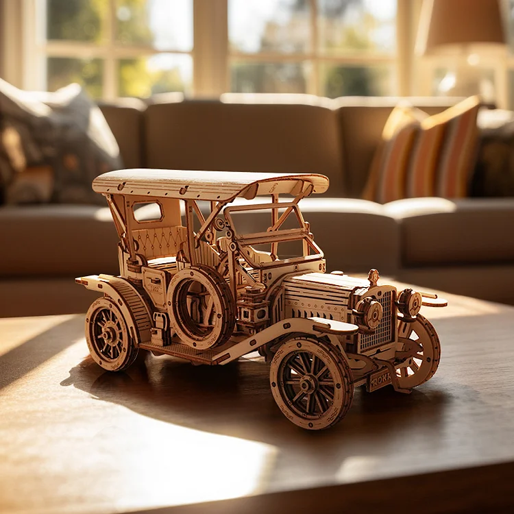 ROKR Vintage Car 3D Wooden Puzzle