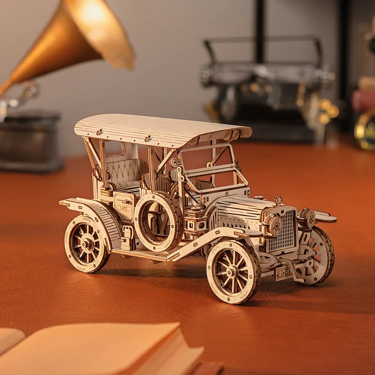 ROKR Vintage Car 3D Wooden Puzzle