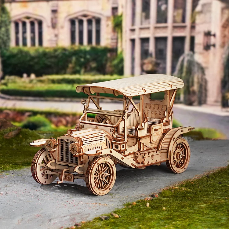 ROKR Vintage Car 3D Wooden Puzzle