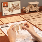 ROKR Vintage Car 3D Wooden Puzzle