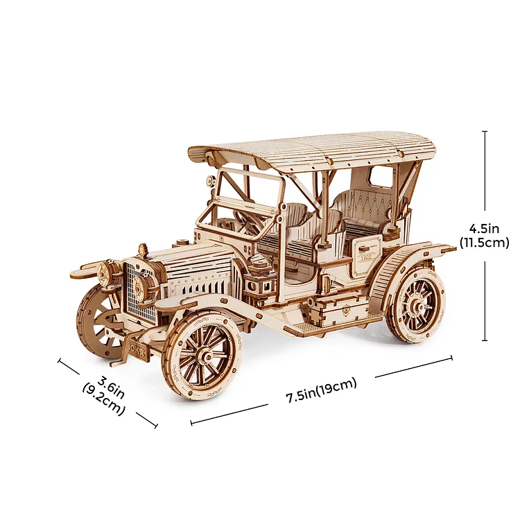 ROKR Vintage Car 3D Wooden Puzzle