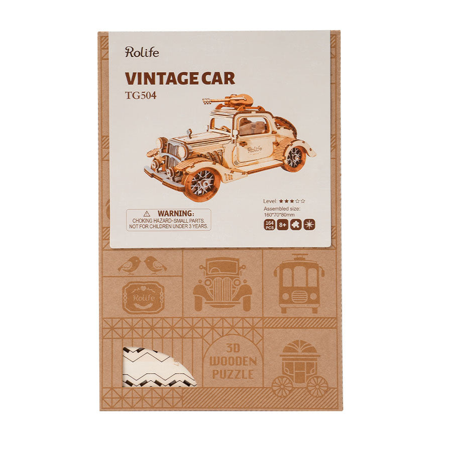 Rolife Vintage Car 3D Wooden Puzzle