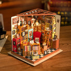 Rolife Sam's Study Library DIY Miniature house