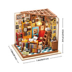Rolife Sam's Study Library DIY Miniature house
