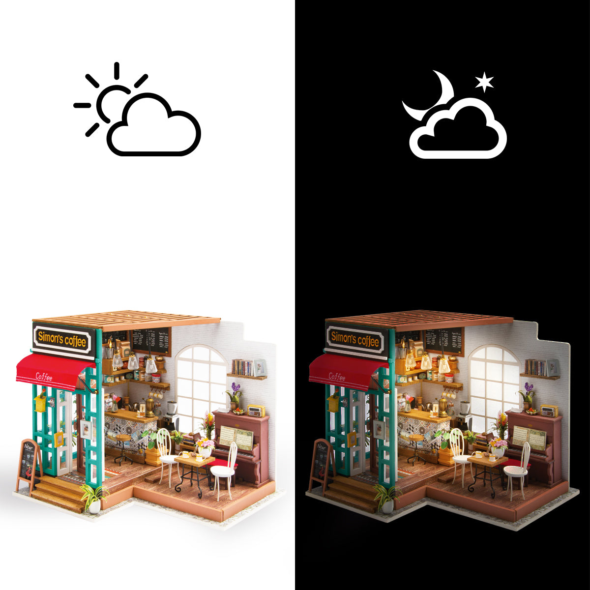 Rolife Simon’s Coffee DIY Miniature house