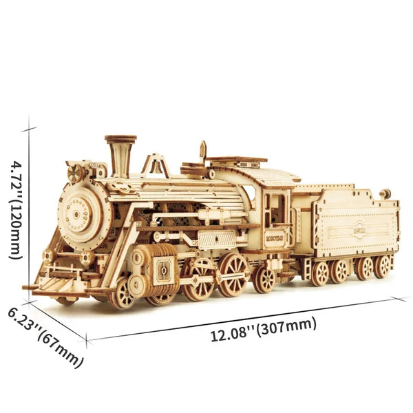 ROKR Prime Steam Express Train 3D Wooden Puzzle