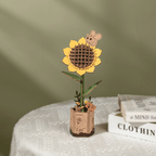 Rowood Wooden Flower 3D Puzzle Sunflower