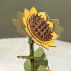 Rowood Wooden Flower 3D Puzzle Sunflower