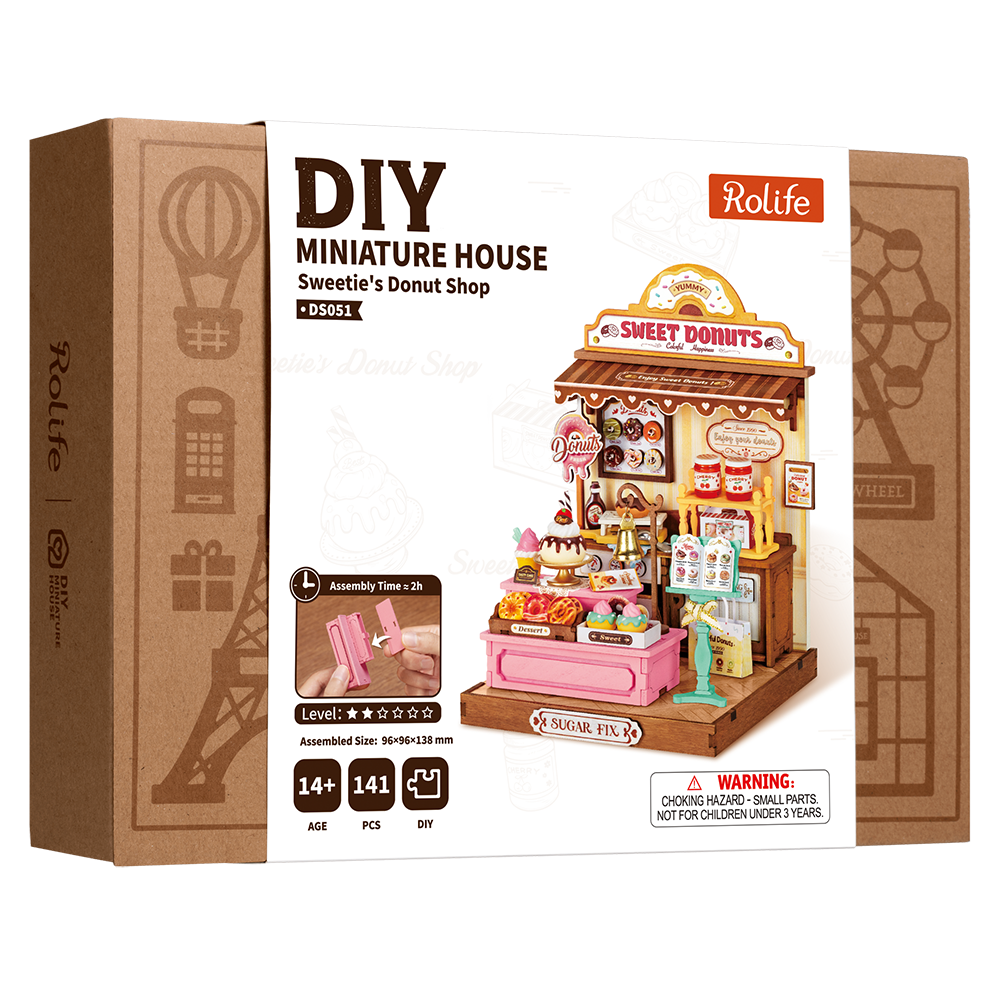 Rolife Sweetie's Donut Shop DIY Miniature House