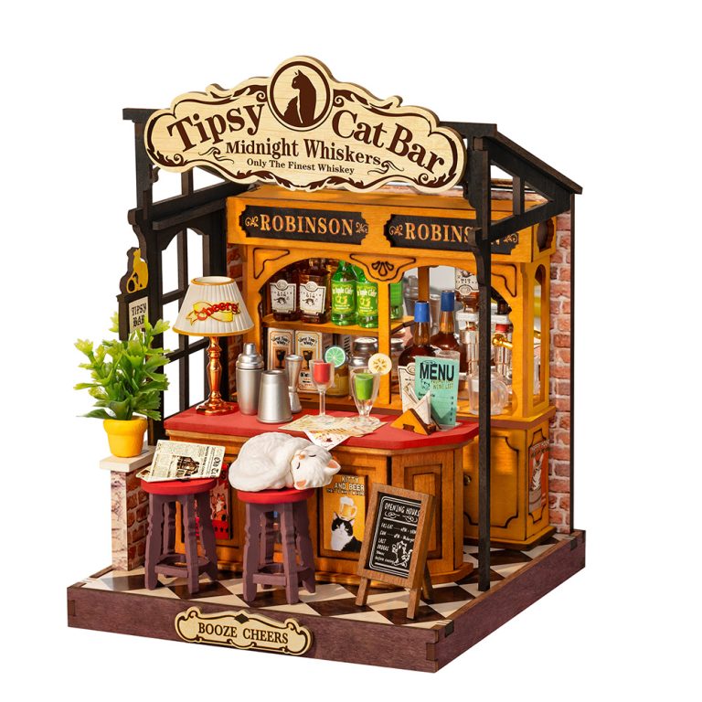 Rolife Tipsy Cat Bar DIY Miniature House