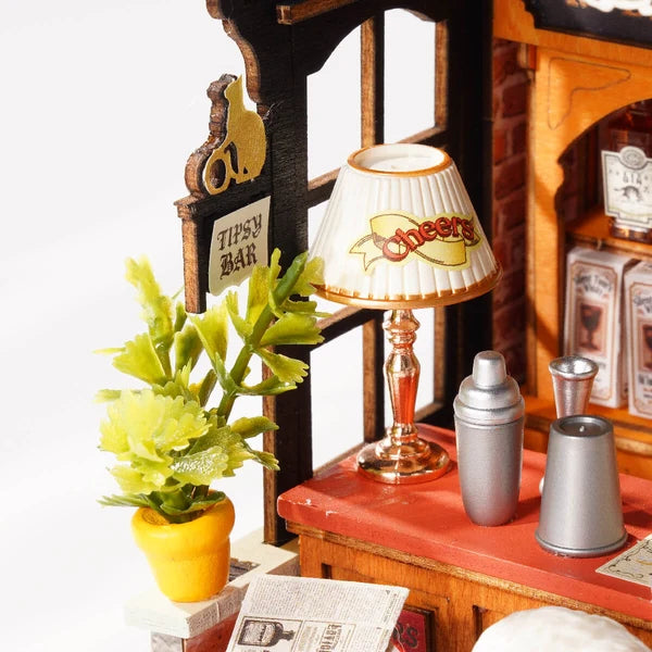 Rolife Tipsy Cat Bar DIY Miniature House