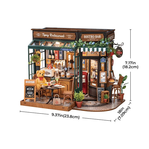Rolife Tipsy Restaurant DIY Miniature House