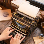 ROKR Mechanical Typewriter Wooden 3D Puzzle (Classic Version)