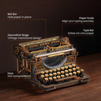 ROKR Mechanical Typewriter Wooden 3D Puzzle (Classic Version)