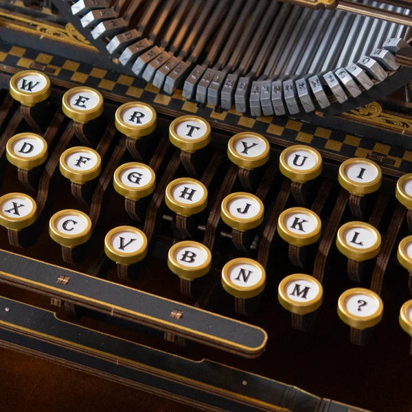 ROKR Mechanical Typewriter Wooden 3D Puzzle (Classic Version)