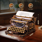 ROKR Mechanical Typewriter Wooden 3D Puzzle (Classic Version)
