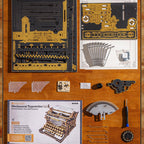 ROKR Mechanical Typewriter Wooden 3D Puzzle (Classic Version)