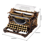 ROKR Mechanical Typewriter Wooden 3D Puzzle (Classic Version)