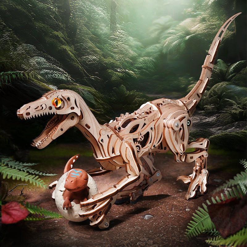 ROKR Velociraptor Mechanical 3D Wooden Puzzle
