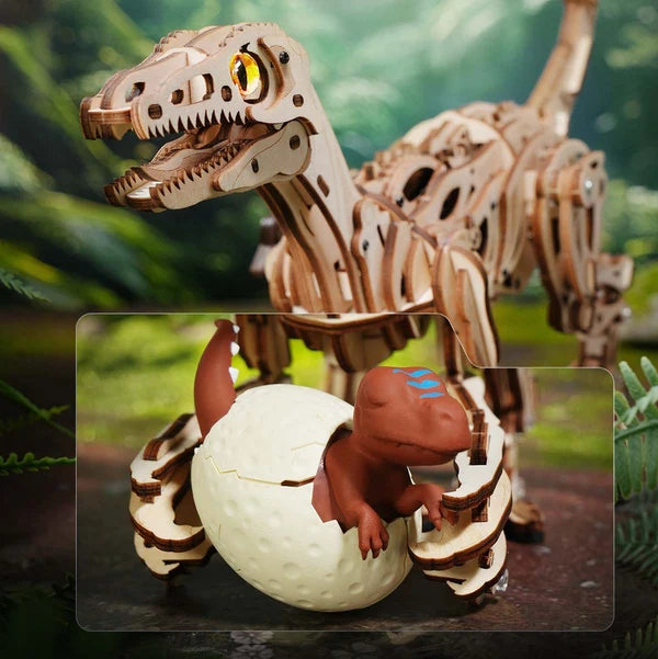 ROKR Velociraptor Mechanical 3D Wooden Puzzle