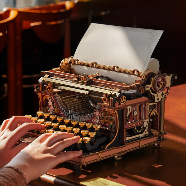 ROKR Mechanical Typewriter Wooden 3D Puzzle (Magic Version)