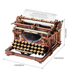 ROKR Mechanical Typewriter Wooden 3D Puzzle (Magic Version)