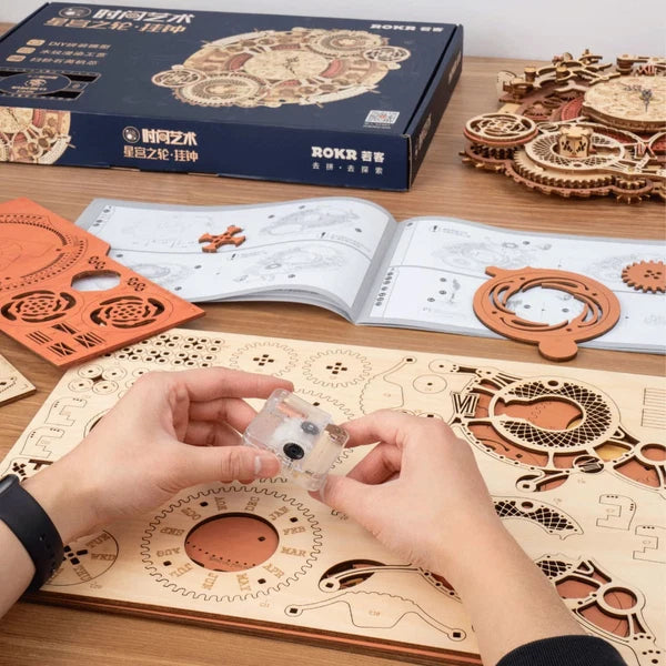 ROKR Zodiac Mechanical Wall Clock DIY