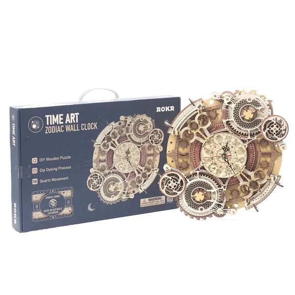 ROKR Zodiac Mechanical Wall Clock DIY